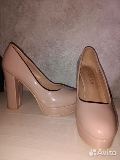 Туфли женские 37 размер бежевые
