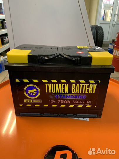 Аккумулятор 75 A/h Tyumen обратная полярность