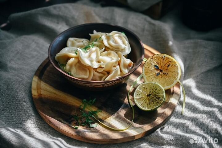 Пельмени с треской (ручная лепка)