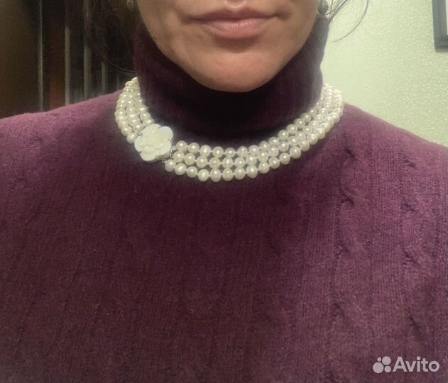 Бусы колье из жемчуга