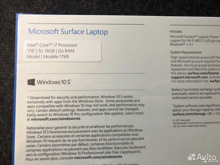 Microsoft Surface Laptop - i7,1Tb SSD,16GB