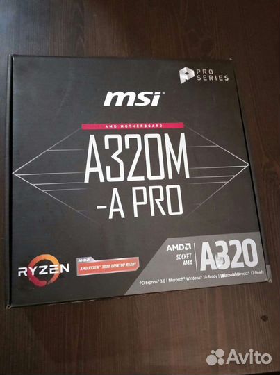Новые MSI A320M-A PRO + Ryzen 3 3200G