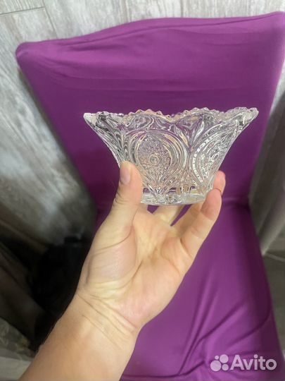 Салатник хрусталь