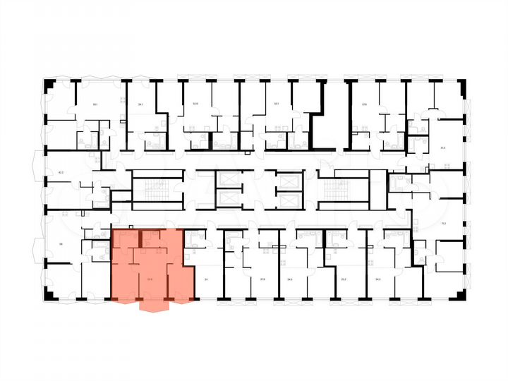 2-к. квартира, 53,6 м², 6/31 эт.