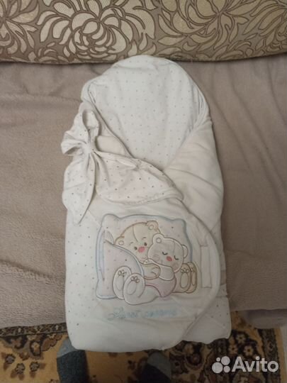 Конверт одеяло в коляску на выписку