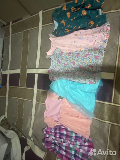 Вещи пакетом на девочку от 74 размера