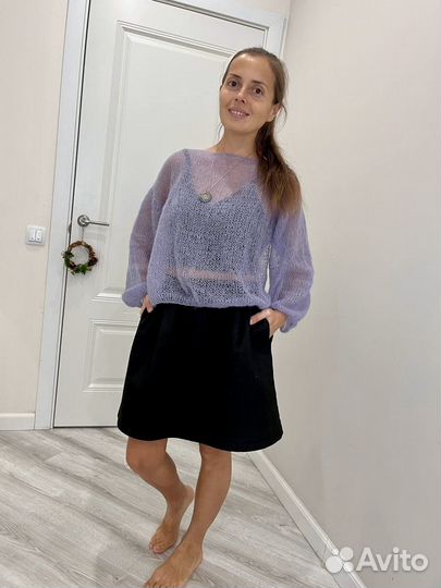Свитер женский 42-46 оверсайз
