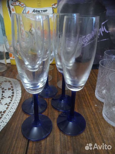 Фужеры,стаканы- стекло и хрусталь СССР