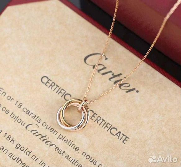 Кулон золотой Cartier