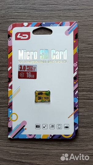 Карта памяти Micro sd 16 гб