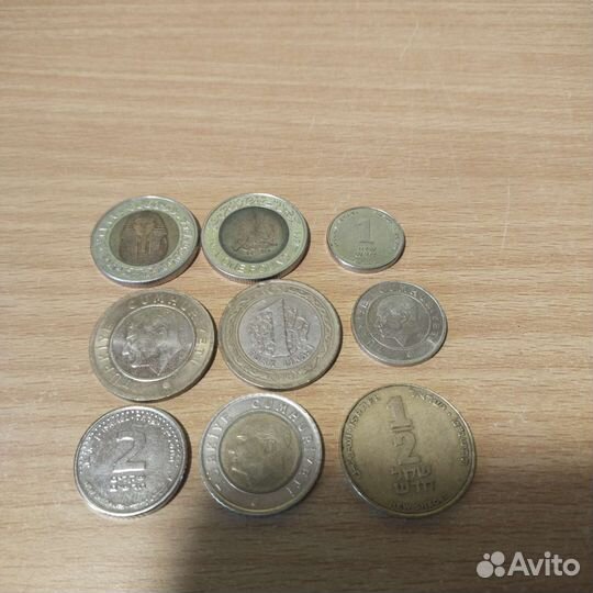 Набор монет Египет Израиль Турция