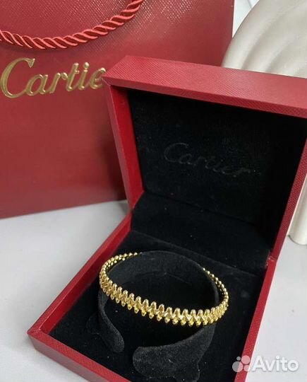 Браслет кольцо набор cartier