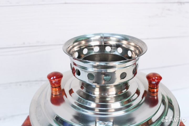 Самовар на дровах 3л с чайником 1,5л и подносом