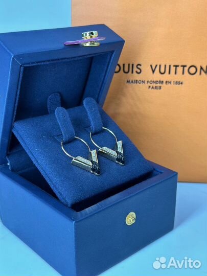 Серьги louis vuitton