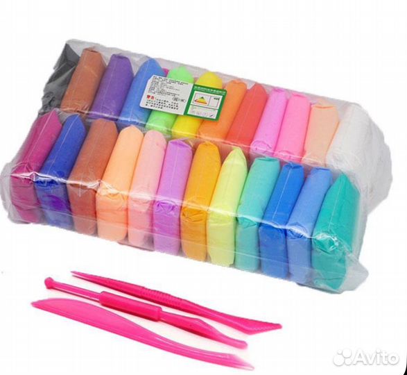 Воздушный пластилин 24 цвета