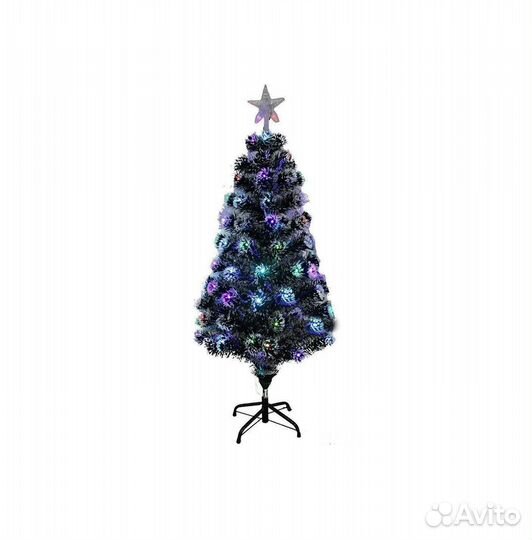 Ёлка заснеженная светодиодная со звездой, 180 см