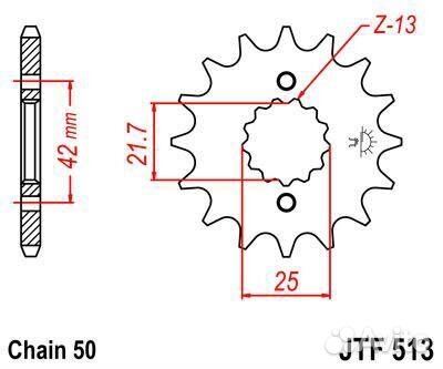Звезда ведущая JTF513 16RB