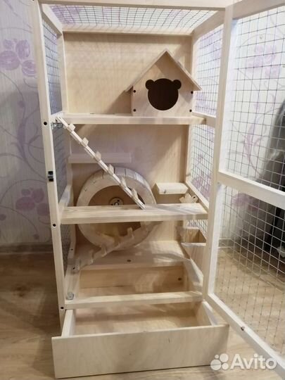 Клетка большая для шиншилл белок дегу др грызунов