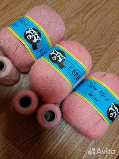 Пряжа пух норки