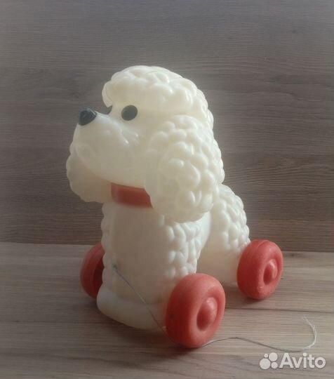 Собачка каталка пудель СССР