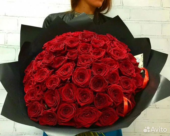 Роза, букет из 101 розы, доставка букета роз