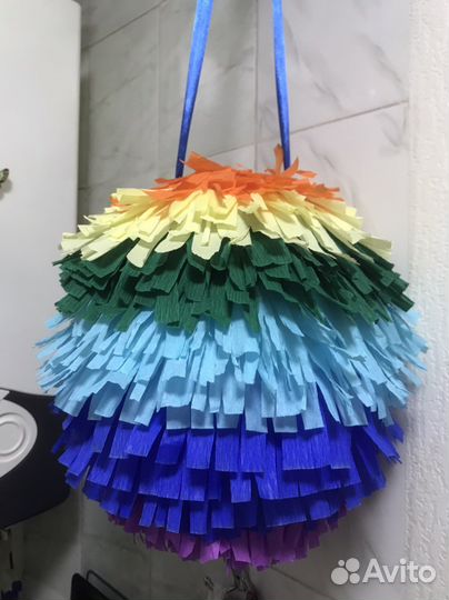 Пиньята круглая с сюрпризом на праздник 30см