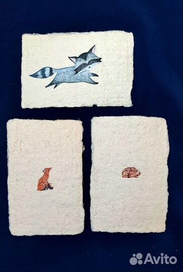 Открытки из переработанной бумаги