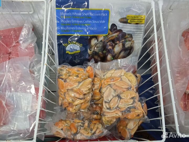 Мидии(мясо) Мидии в створках в/м