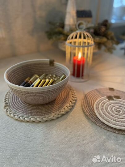 Салфетки на стол круглые