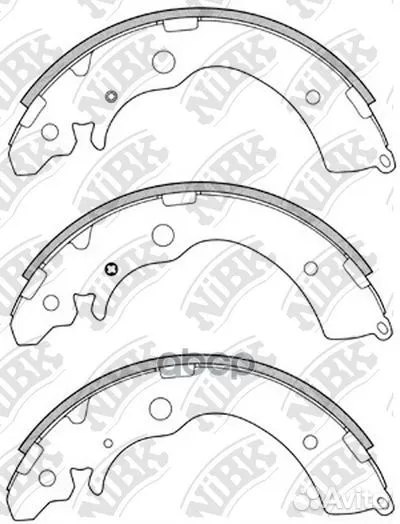Колодки тормозные барабанные зад FN5524 NiBK