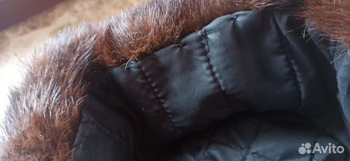 Норковая шапка мужская ушанка