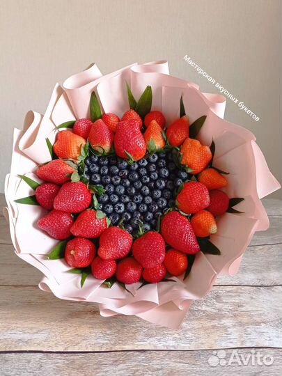 Ягодный букет сердце