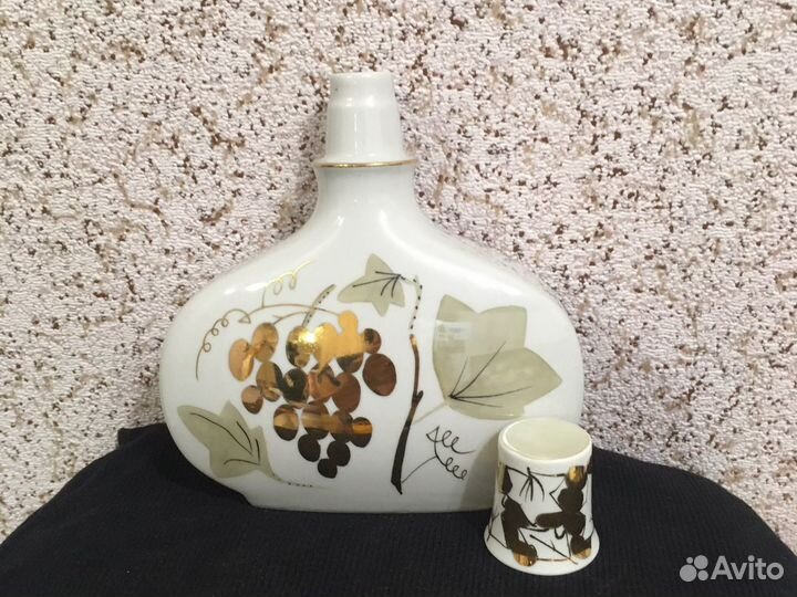 Штоф Золотой виноград СССР лфз