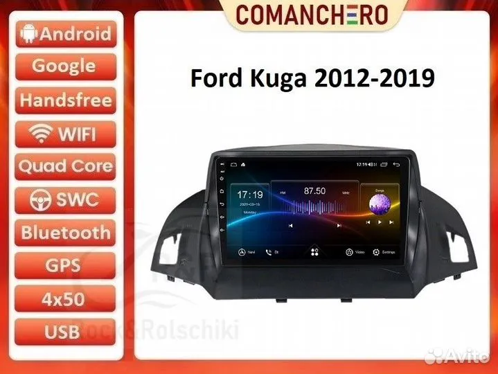 Магнитола Ford Kuga 2010-2019 Android