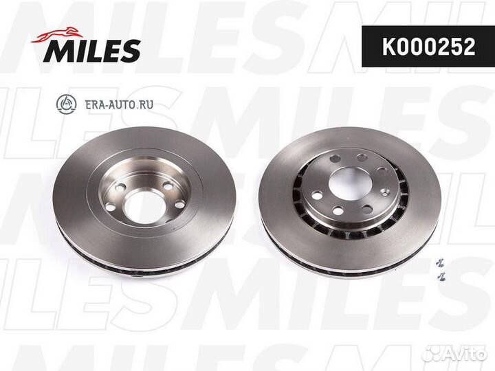 Miles K000252 Диск тормозной передний D256 мм chev