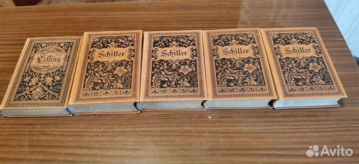 Старинная книга Schiller 5 томов (Шиллер)