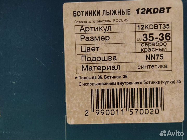 Лыжные ботинки