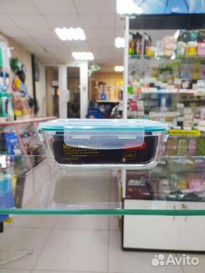 Контейнер из жаропрочного стекла 0,65