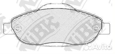 Колодки NiBK PN0450 PN0450 NiBK