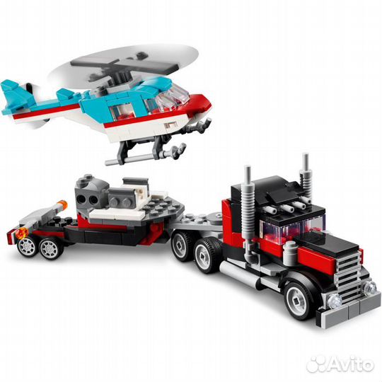 Lego Creator 31146 Грузовик-платформа с вертолетом