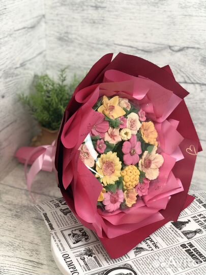 Шоколадные цветы девушке, букет подруге