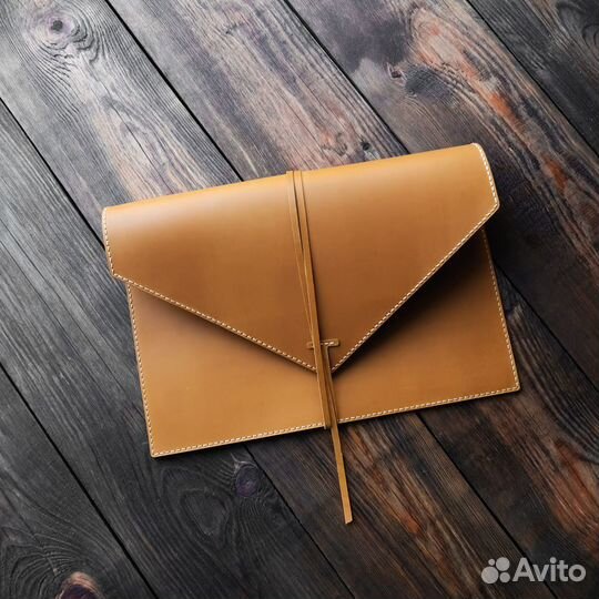 Чехол для ноутбука Macbook из кожи