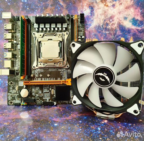Комплект X99 2011v3 + Xeon 2680v4 + 16Gb+Кулер