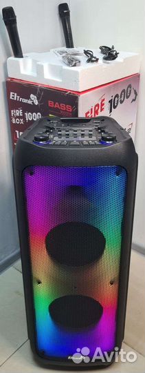 Колонка мощная караоке ElTronic 20-61 FireBox 1000
