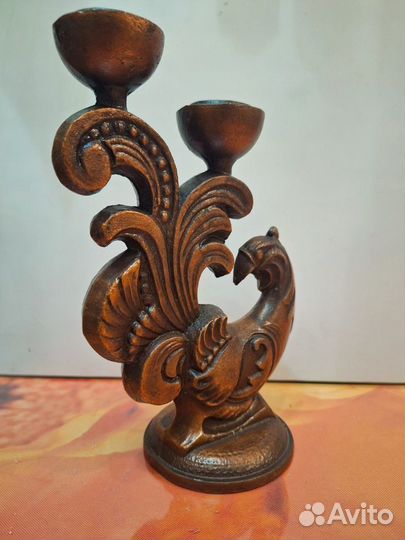 Подсвечник винтажный металлический СССР