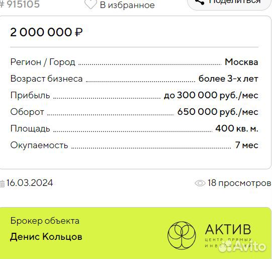 Хостел 300 тыс. прибыль