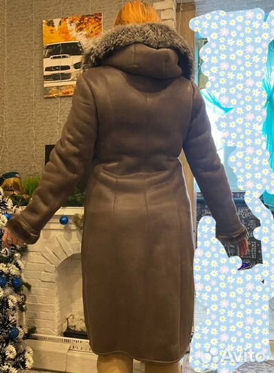Дубленка женская зимняя 46 48