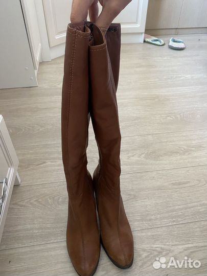 Сапоги кожаные