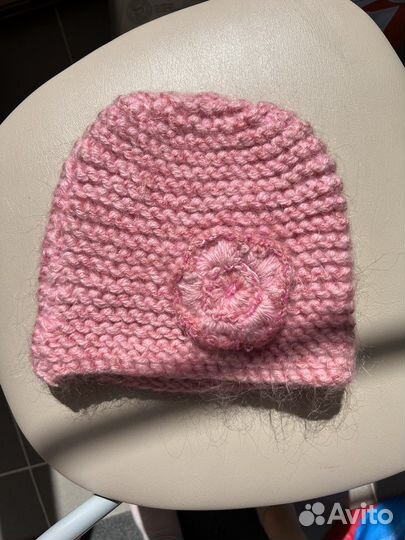 Шапка вязаная шерстяная