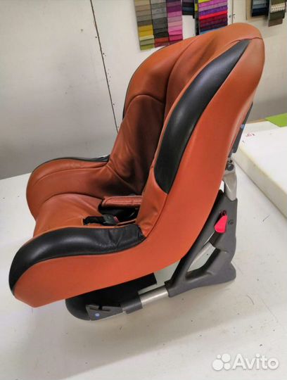 Автокресло натуральная кожа